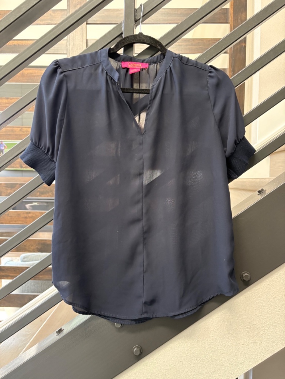 Catherine Malandrino Sheer Top - Picture 2 of 6